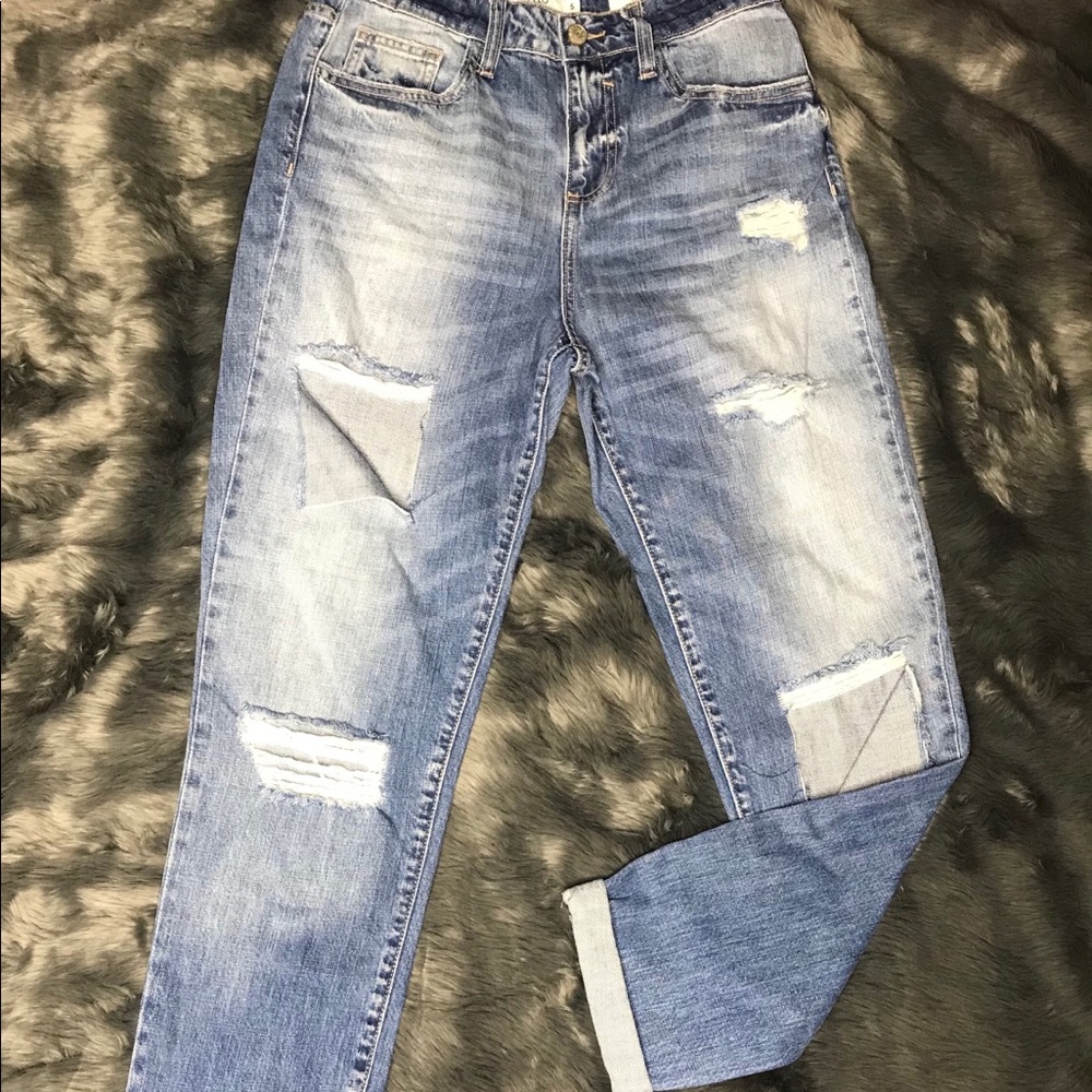 Cello destroyed boyfriend jeans sz 5